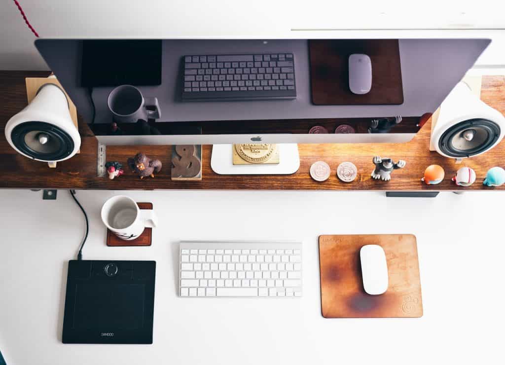 blog post ideas - a home office desk